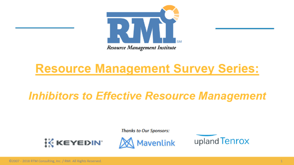 Resource Management Survey Results